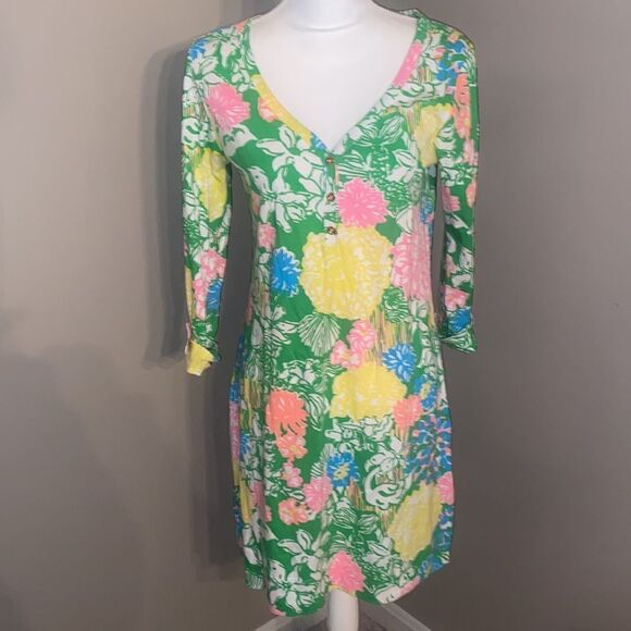 Lilly Pulitzer “Hibiscus Stroll” Palmetto Dress! - Picture 6 of 12